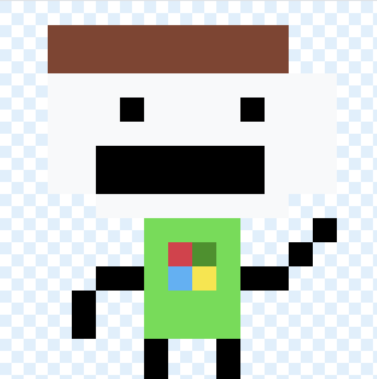 michael, the original character from my sprig game MICHAEL RUN